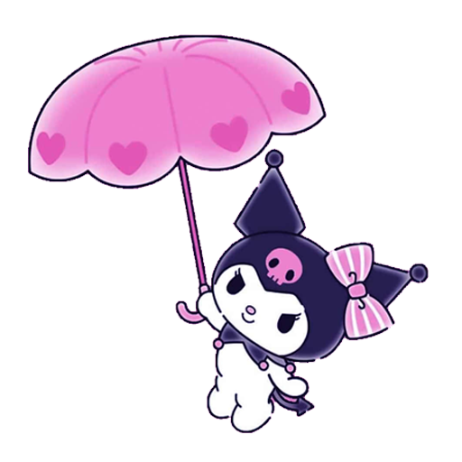 Cute Kawaii Kuromi Coloring Pages